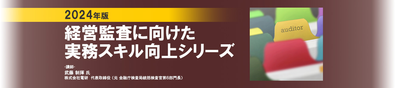 【2024年版】経営監査に向けた実務スキル向上シリーズ