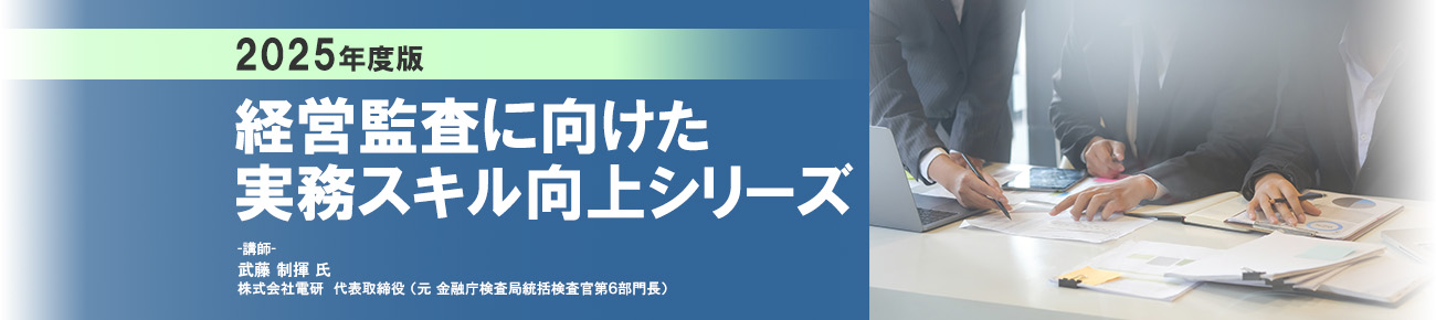 【2025年度版】経営監査に向けた実務スキル向上シリーズ